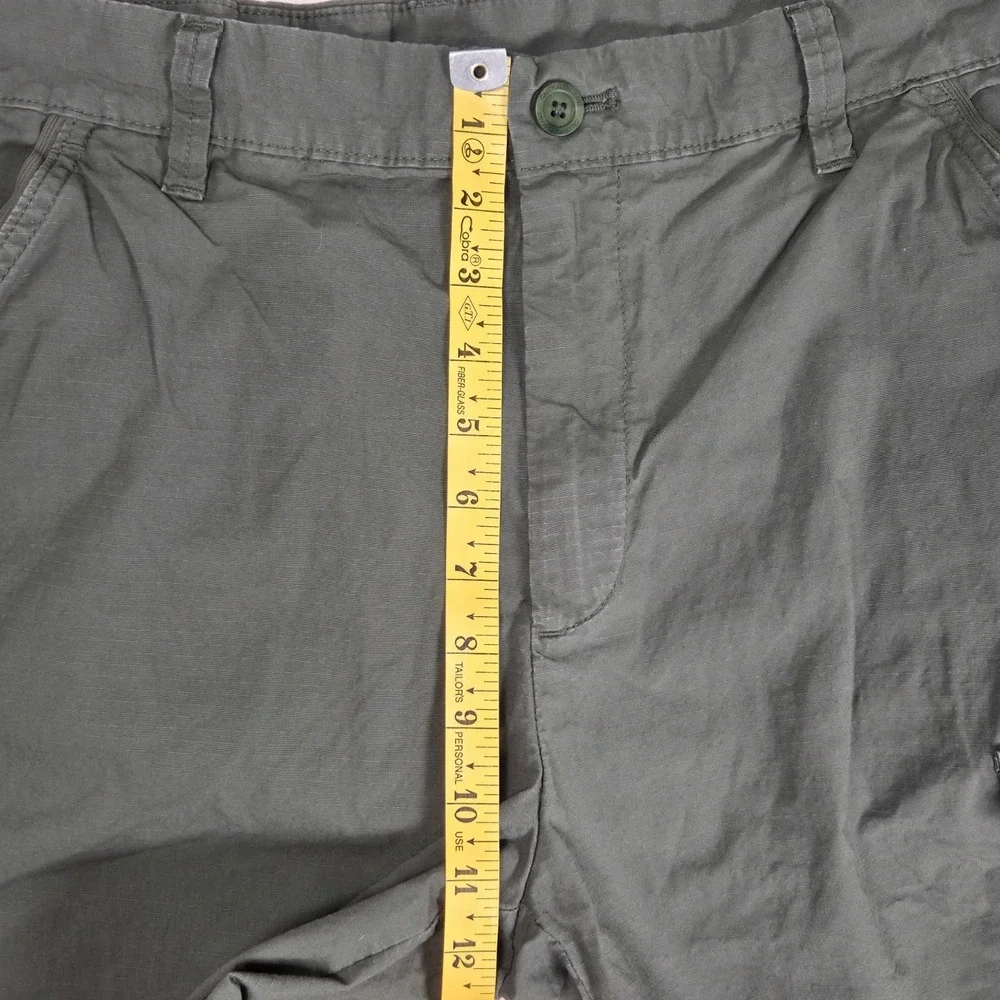 Calvin Klein Cargo Shorts Men's Size 32 Army Green Ripstop Utility Hiking Gear